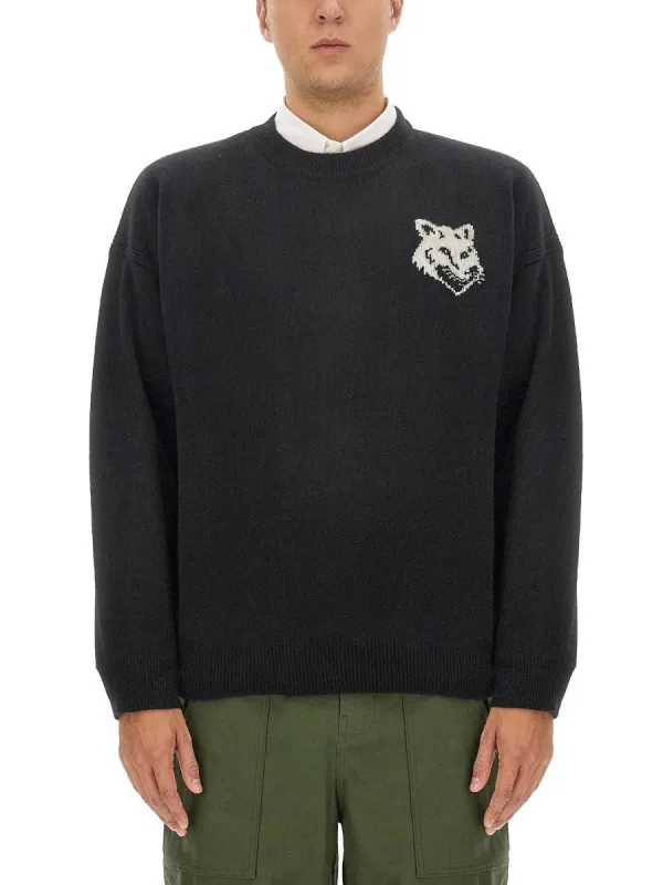 Maison Kitsune "FOX HEAD" JERSEY sold by Siebentaschen