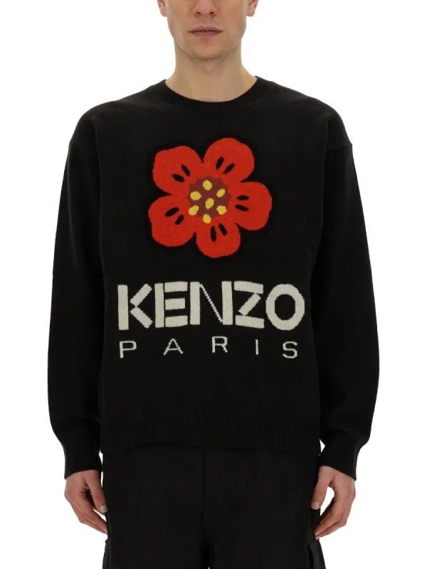 Kenzo JERSEY WITH EMBROIDERY BOKE FLOWER sold by Siebentaschen