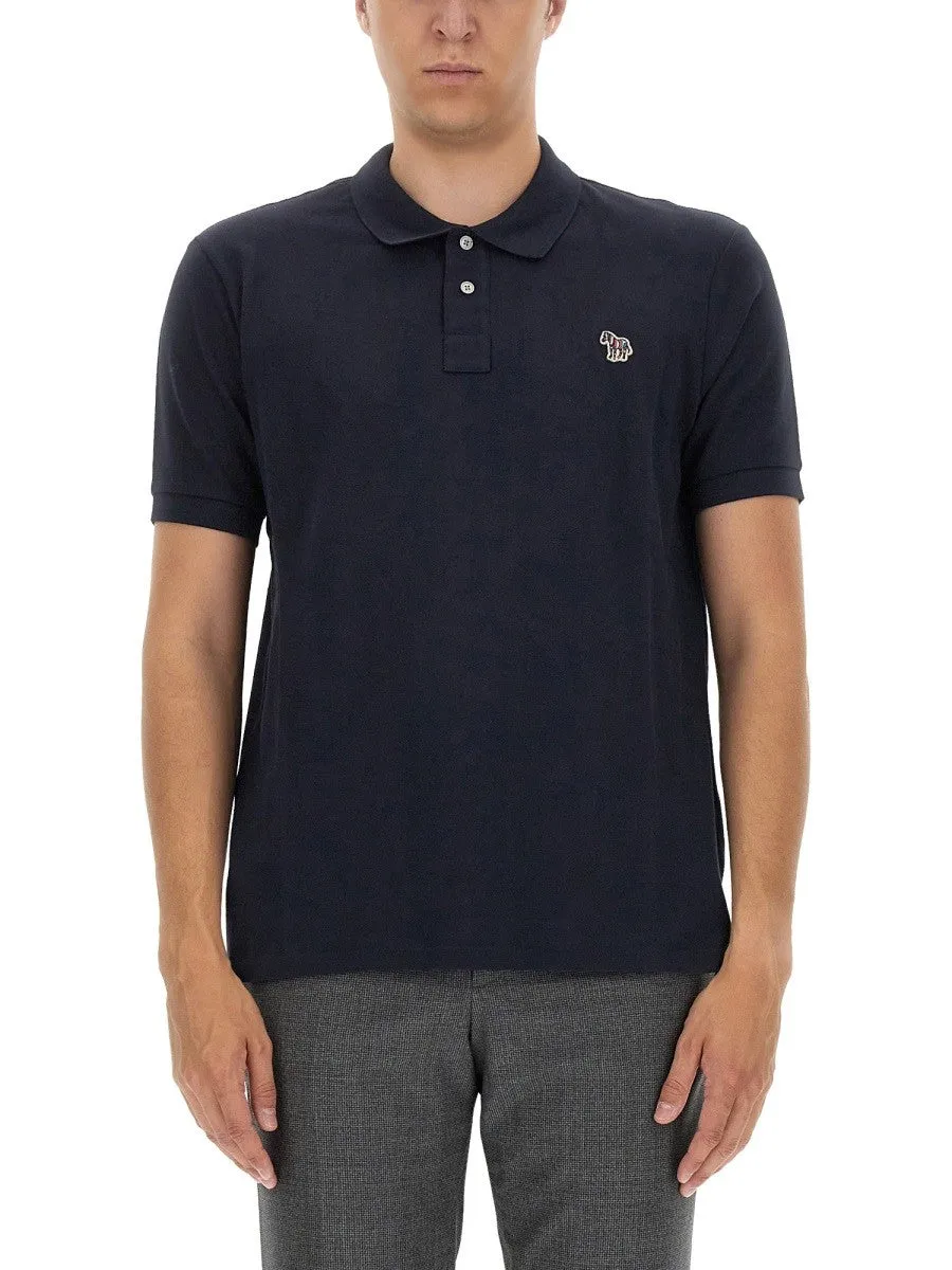 PS BY PAUL SMITH POLO SHIRT WITH ZEBRA PATCH sold by Siebentaschen