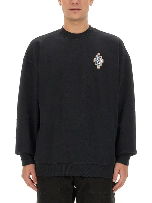 MARCELO BURLON COUNTY OF MILAN OPTICAL CROSS SWEATSHIRT sold by Siebentaschen