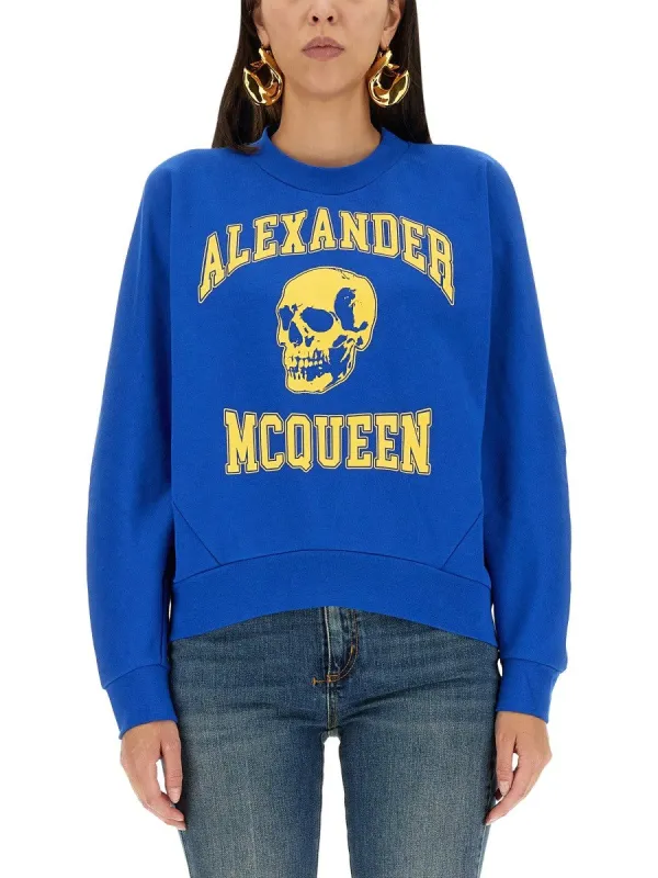 Alexander Mcqueen VARSIITY SKULL SWEATSHIRT sold by Siebentaschen