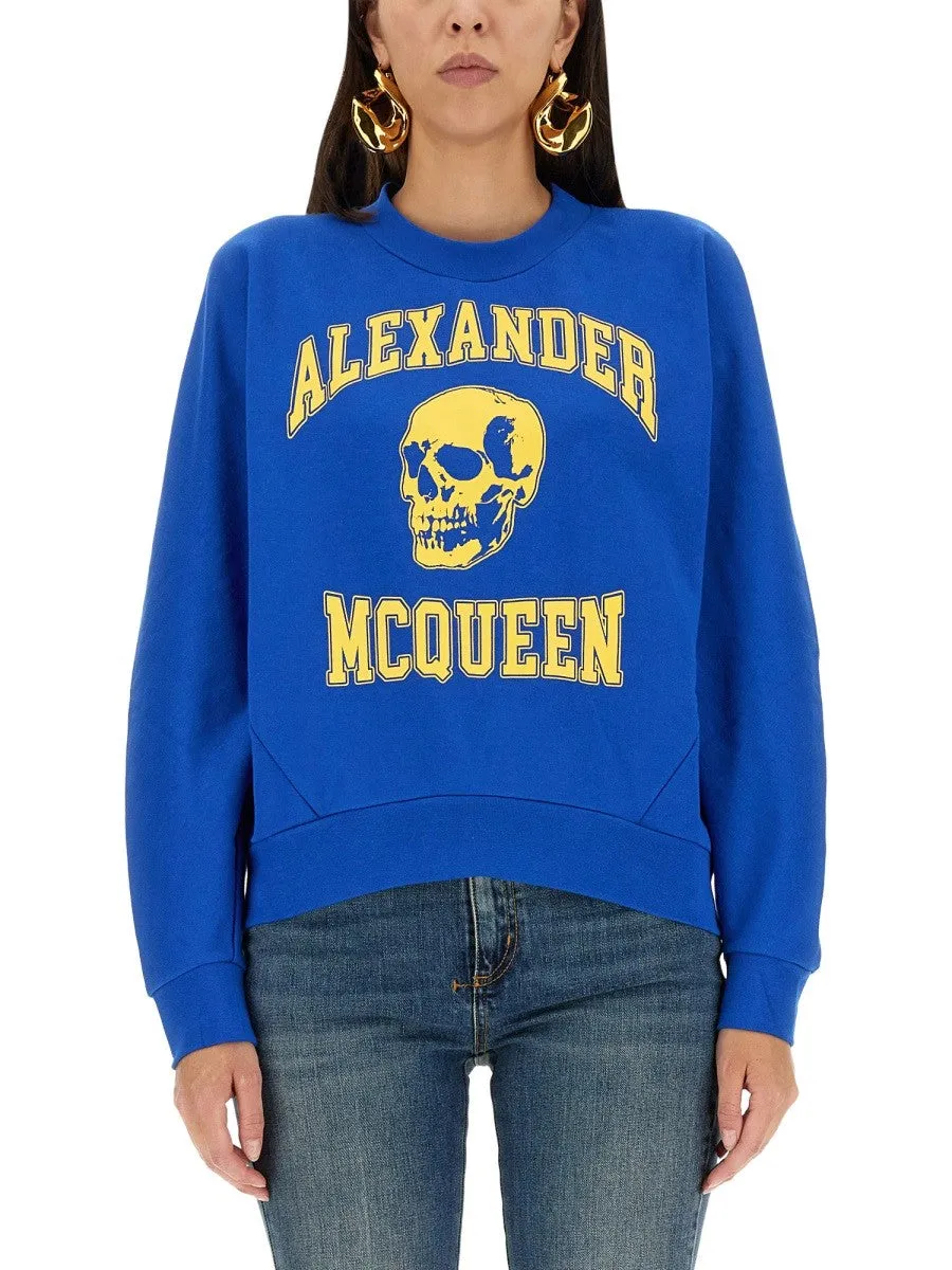 Alexander Mcqueen VARSIITY SKULL SWEATSHIRT sold by Siebentaschen
