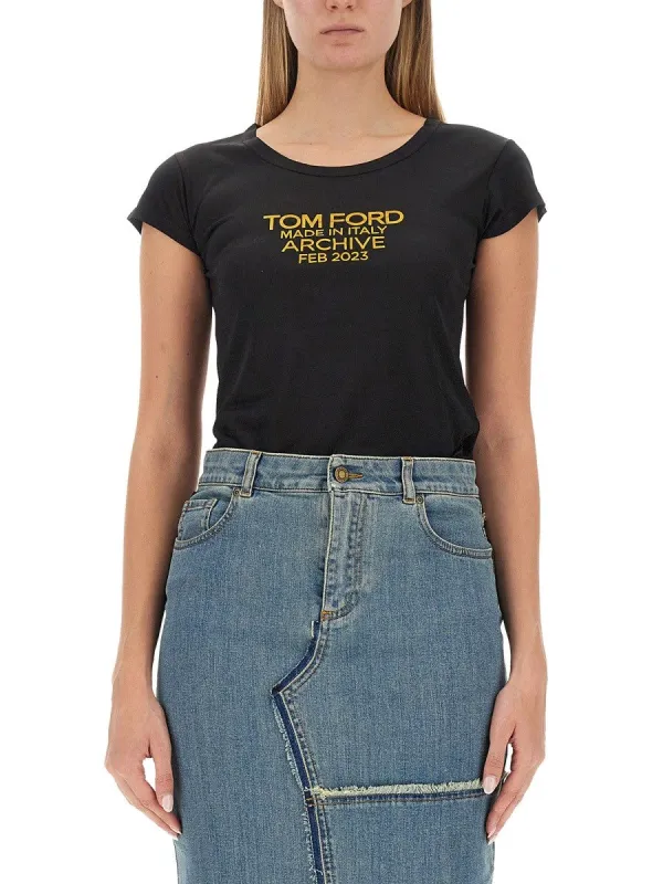 TOM FORD T-SHIRT WITH LOGO sold by Siebentaschen