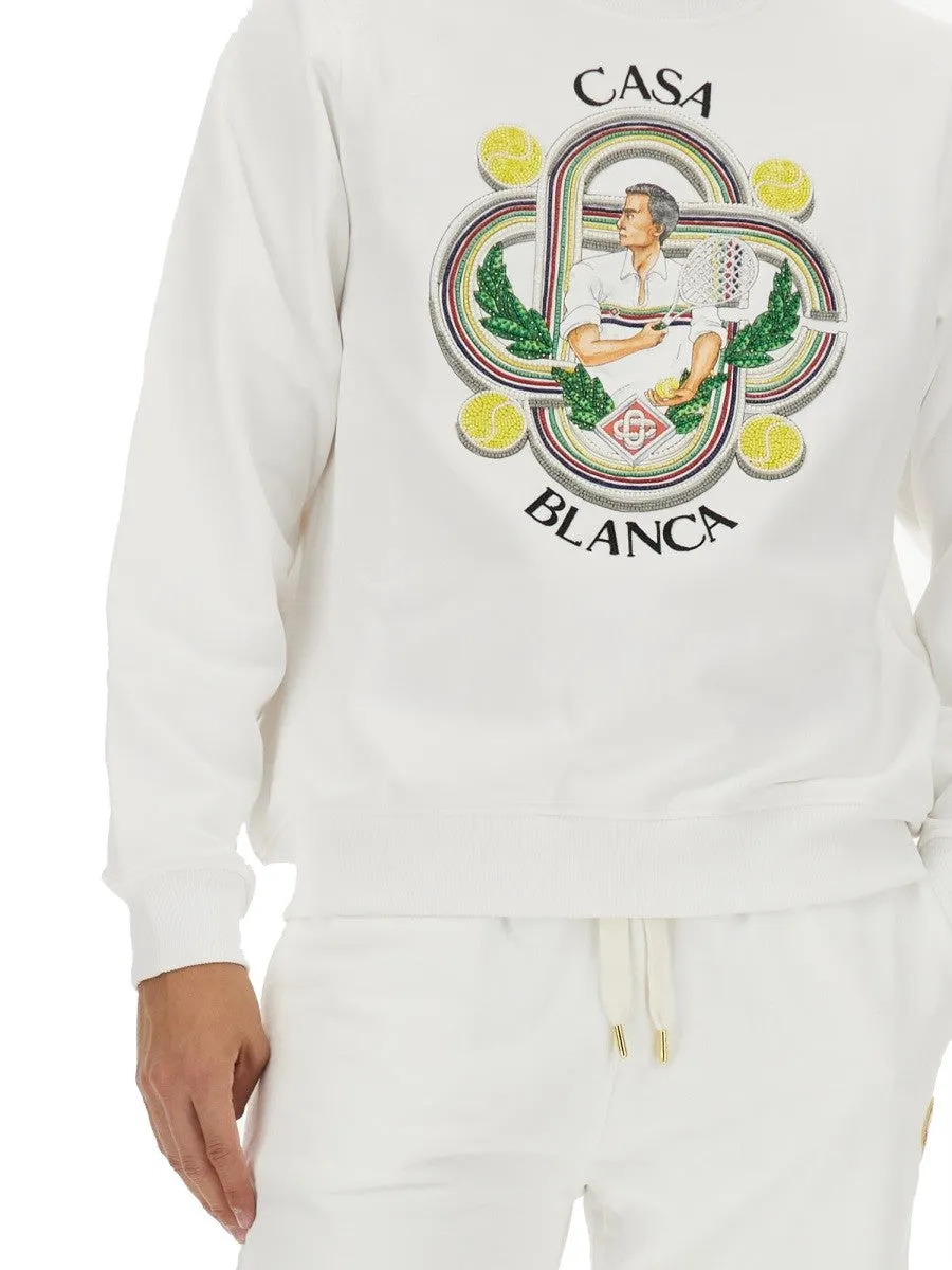 CASABLANCA SWEATSHIRT WITH LOGO sold by Siebentaschen product image thumbnail 4