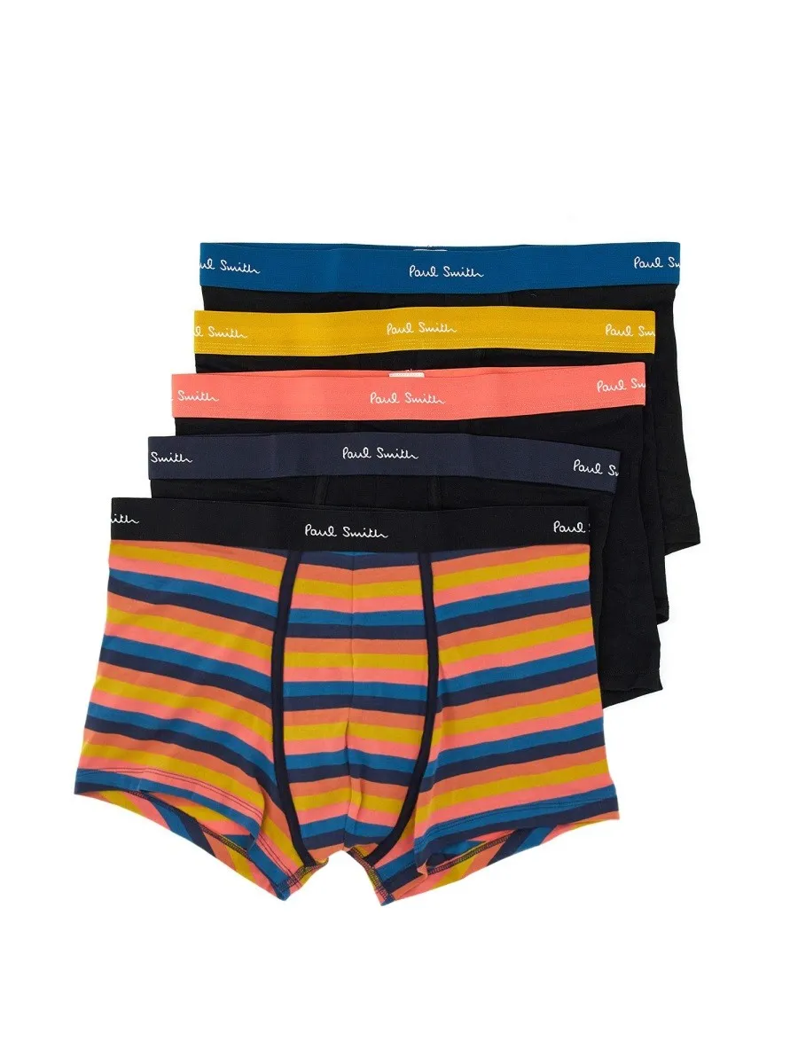 PAUL SMITH PACK OF FIVE BOXER SHORTS sold by Siebentaschen