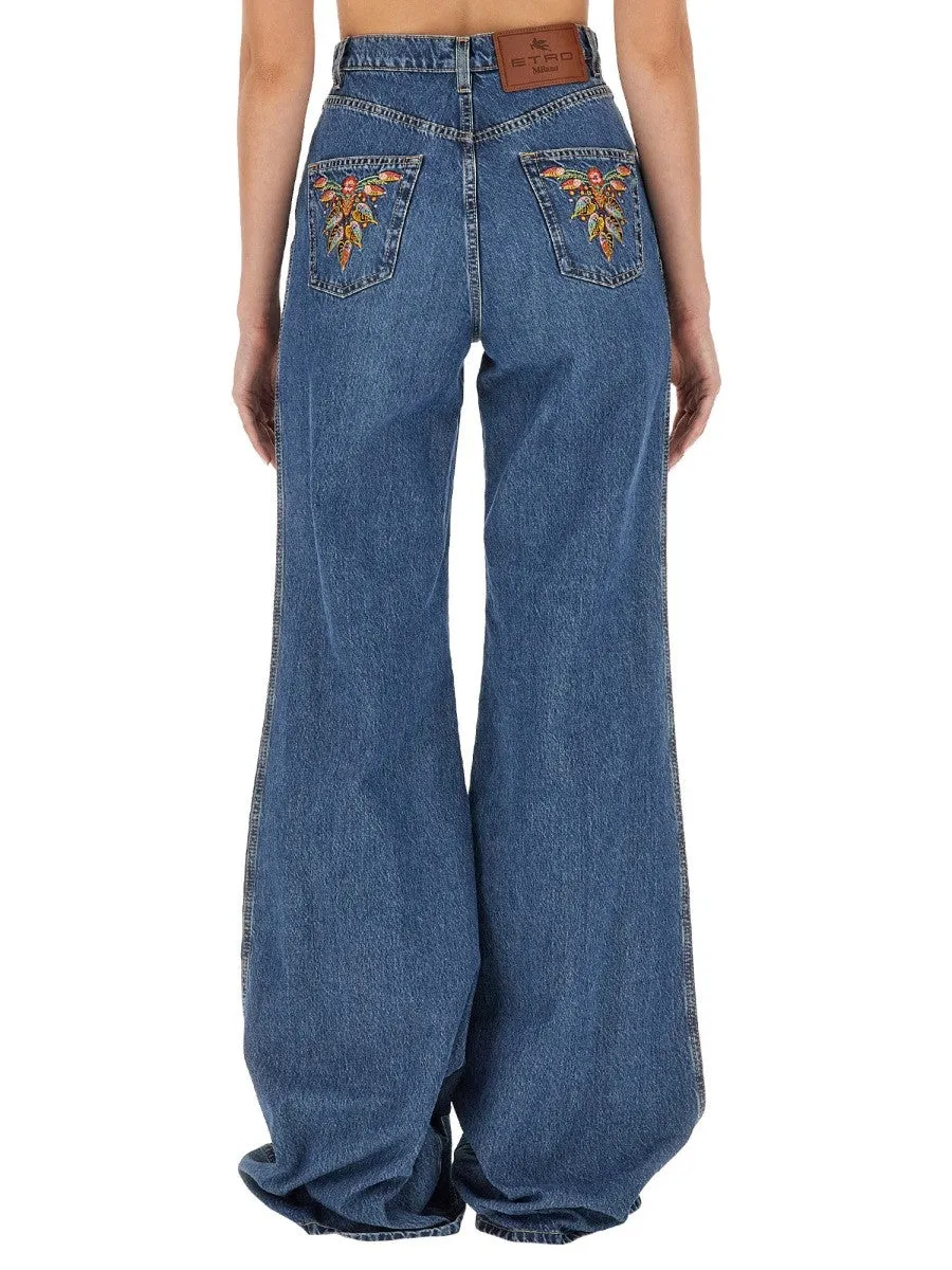 Etro JEANS WITH FOLIAGE POCKETS sold by Siebentaschen product image thumbnail 3