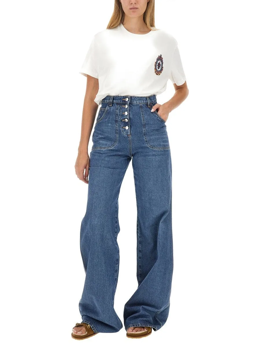 Etro JEANS WITH FOLIAGE POCKETS sold by Siebentaschen product image thumbnail 2