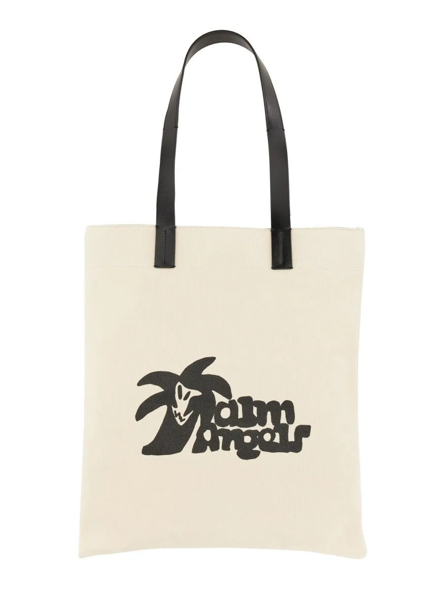 Palm Angels COTTON CANVAS SHOPPING BAG sold by Siebentaschen