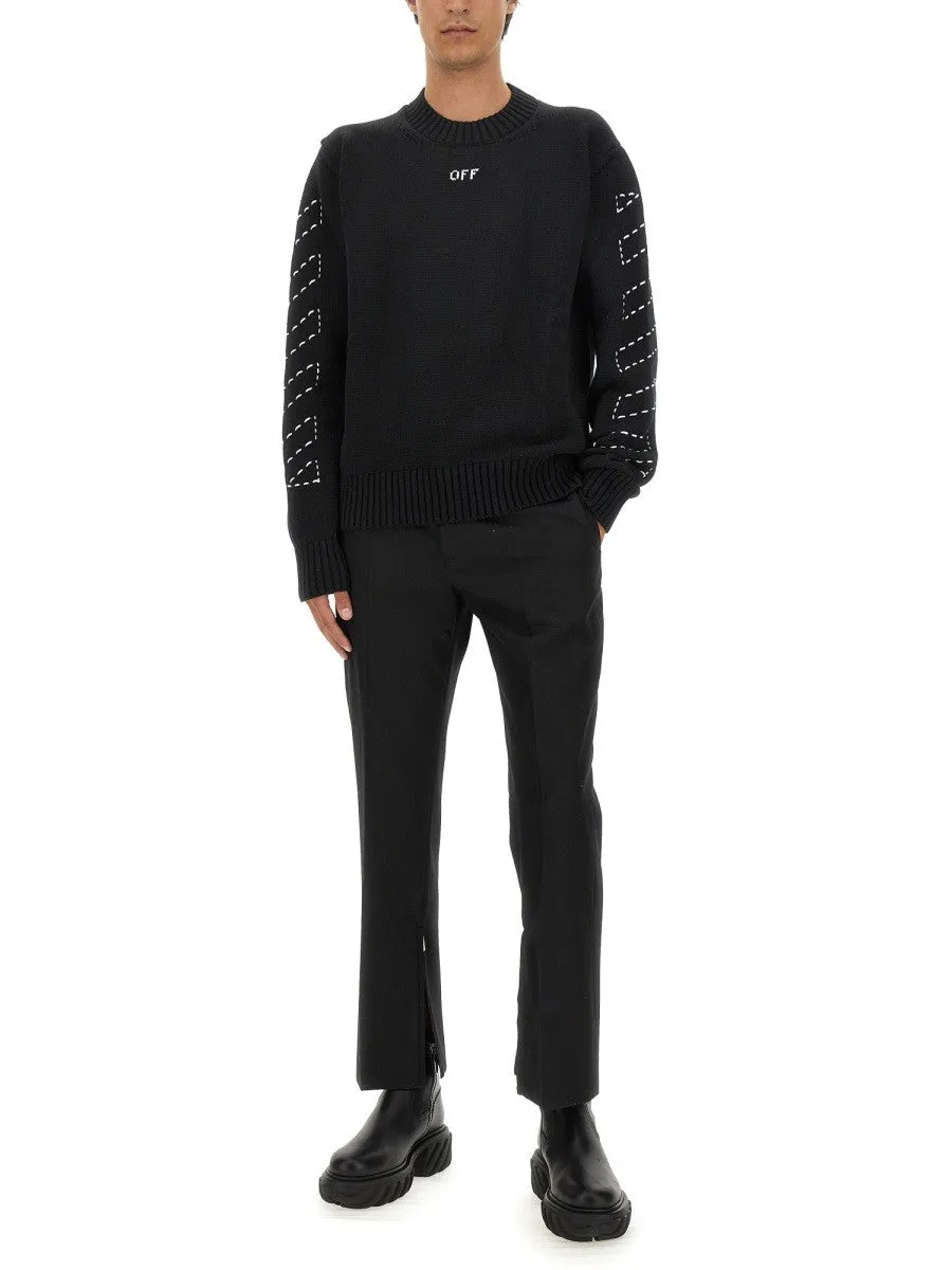 Off-white WOOL PANTS sold by Siebentaschen product image thumbnail 2