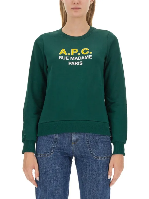 A.P.C. SWEATSHIRT WITH LOGO sold by Siebentaschen