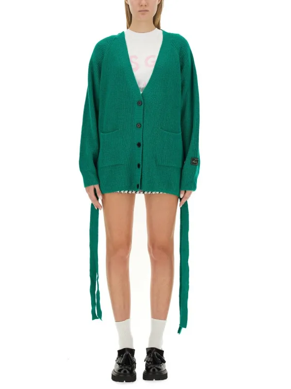 msgm V-NECK CARDIGAN sold by Siebentaschen