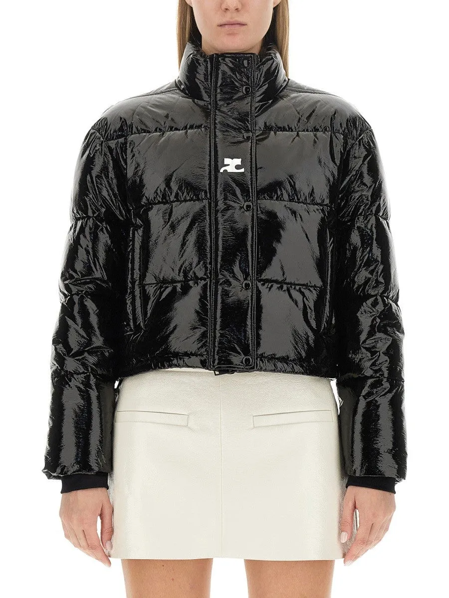 COURREGES SHORT VINYL DOWN JACKET sold by Siebentaschen