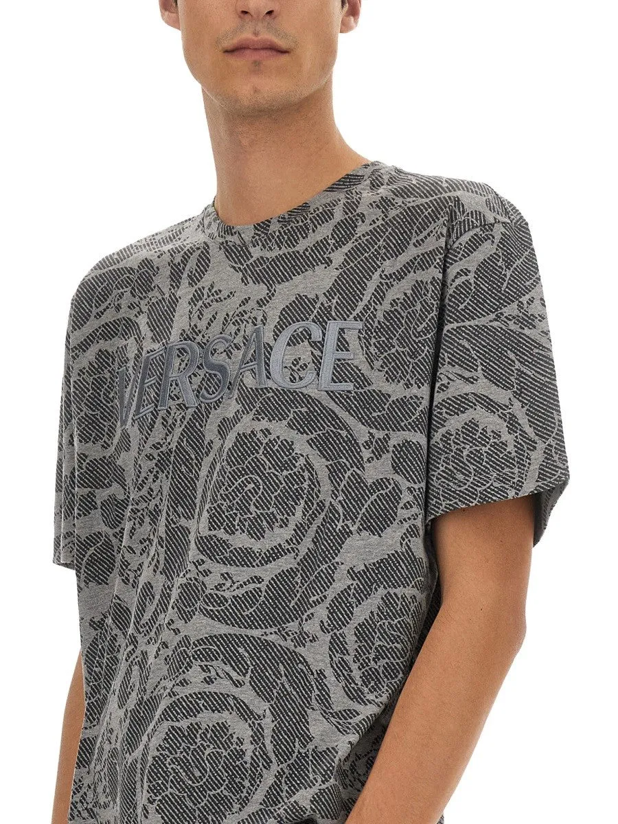 Versace SILHOUETTE BAROQUE LOGO T-SHIRT sold by Siebentaschen product image thumbnail 5