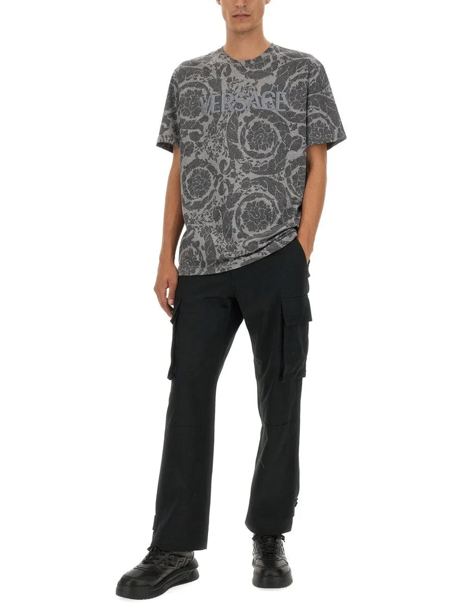Versace SILHOUETTE BAROQUE LOGO T-SHIRT sold by Siebentaschen product image thumbnail 2