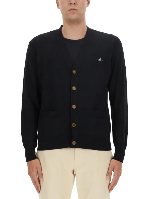 Vivienne Westwood CARDIGAN WITH LOGO sold by Siebentaschen