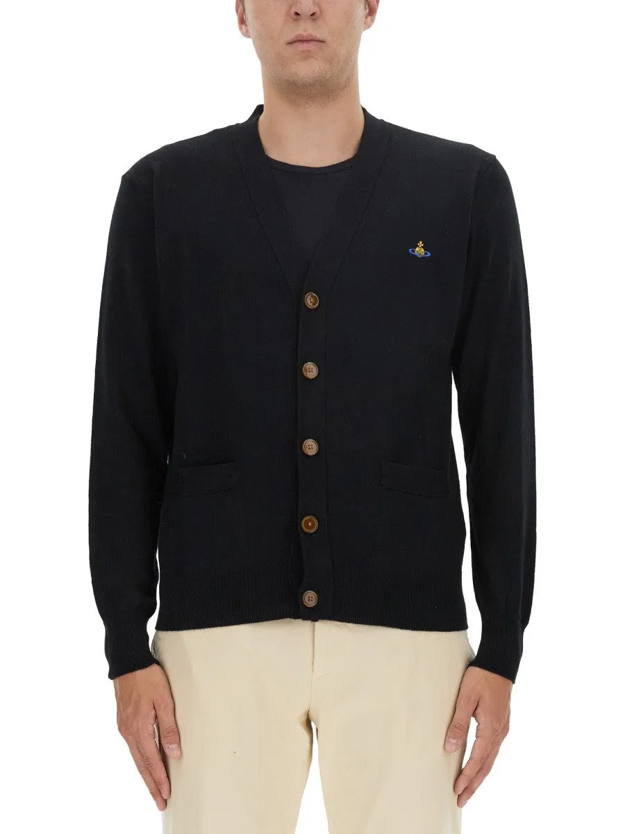Vivienne Westwood CARDIGAN WITH LOGO sold by Siebentaschen
