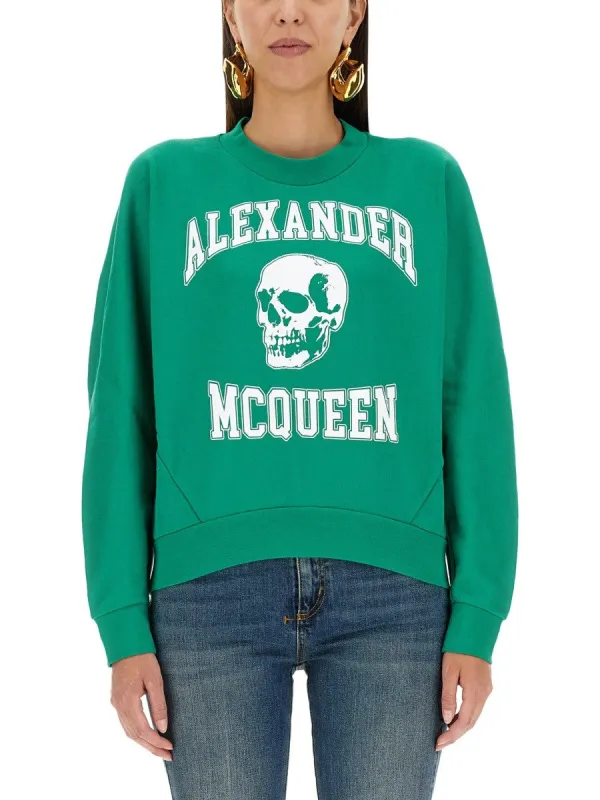 Alexander Mcqueen VARSIITY SKULL SWEATSHIRT sold by Siebentaschen
