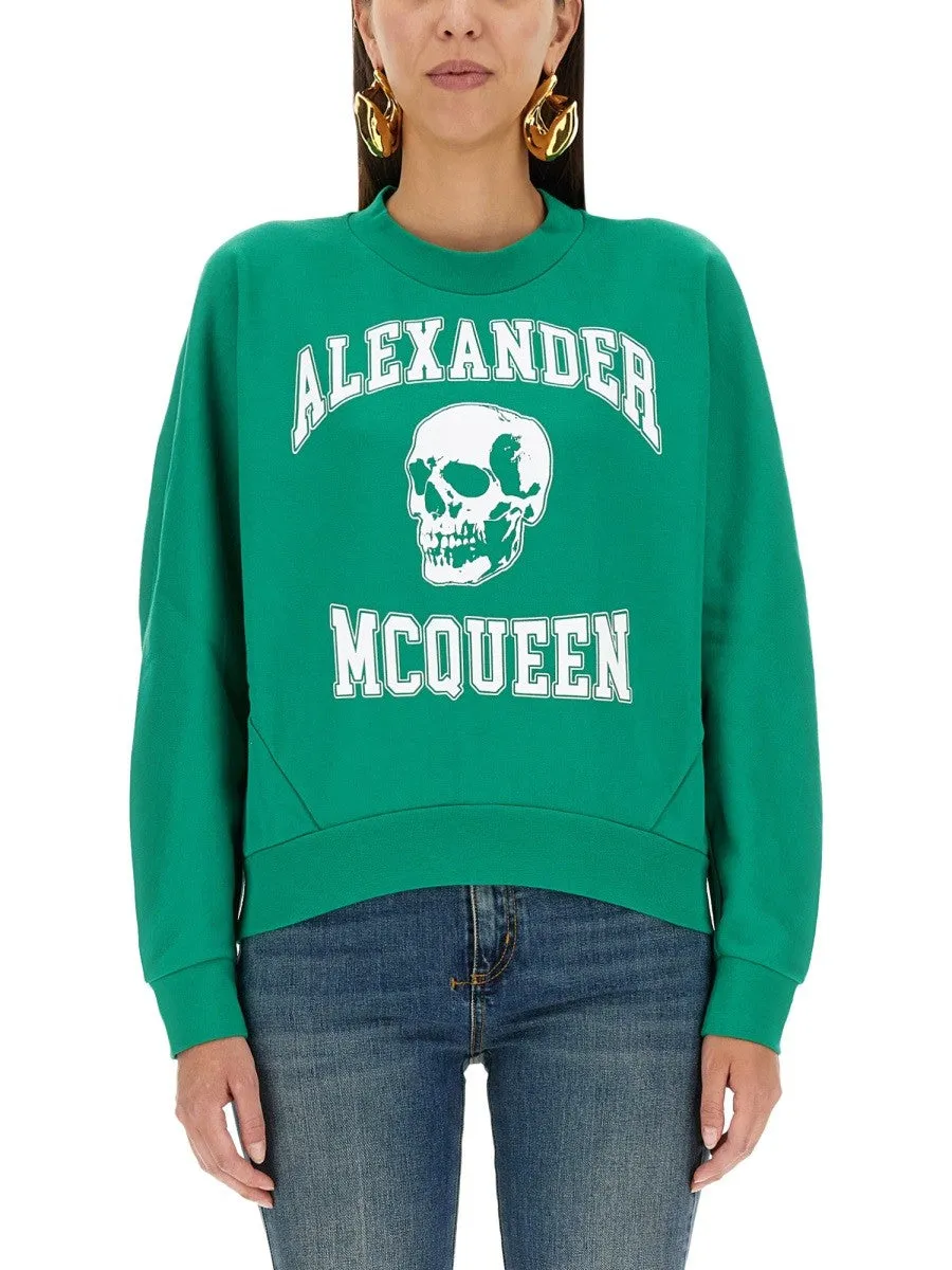 Alexander Mcqueen VARSIITY SKULL SWEATSHIRT sold by Siebentaschen
