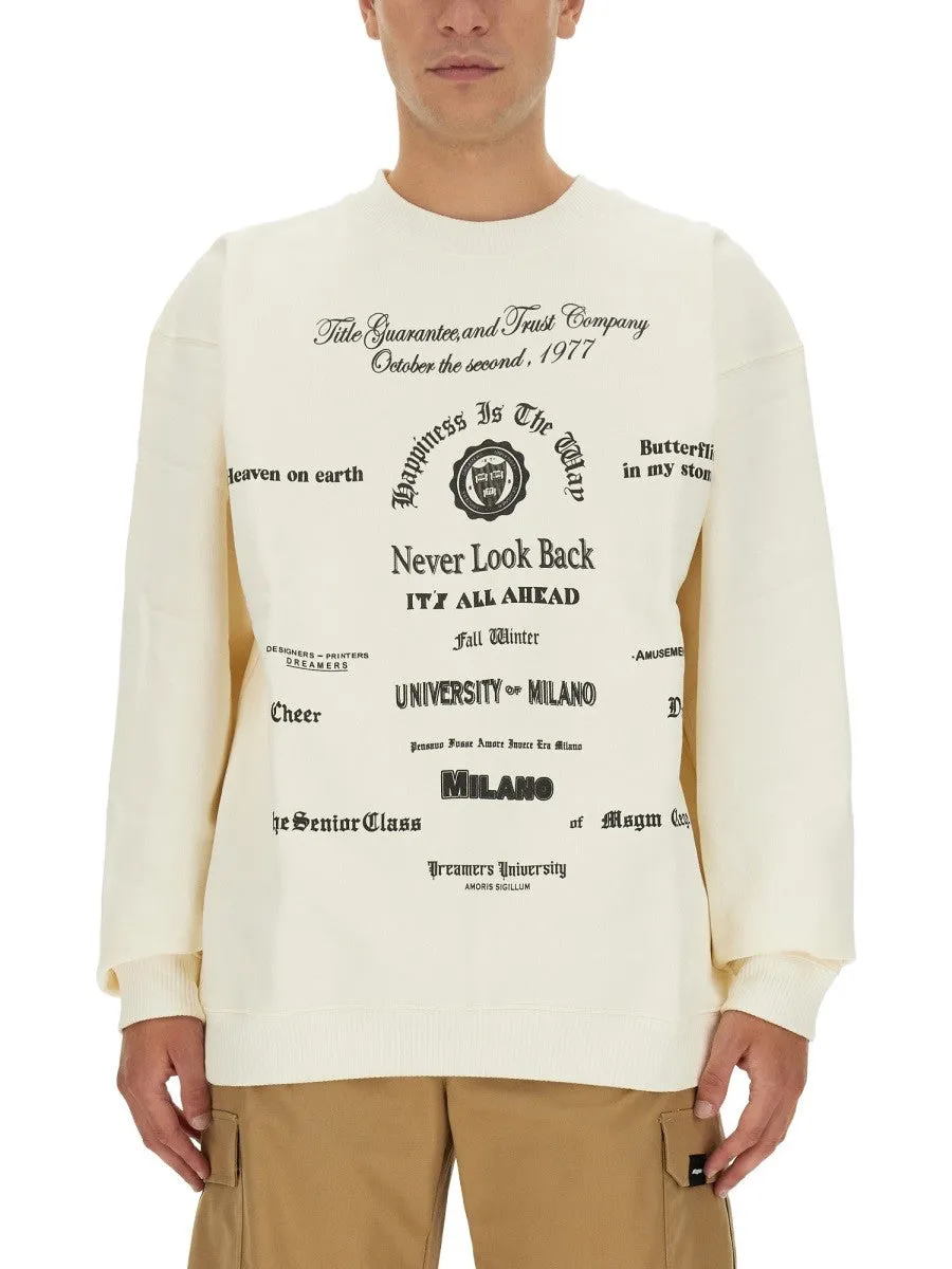 msgm SWEATSHIRT WITH LOGO sold by Siebentaschen