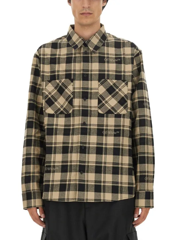 Off-white CHECK PRINT SHIRT sold by Siebentaschen