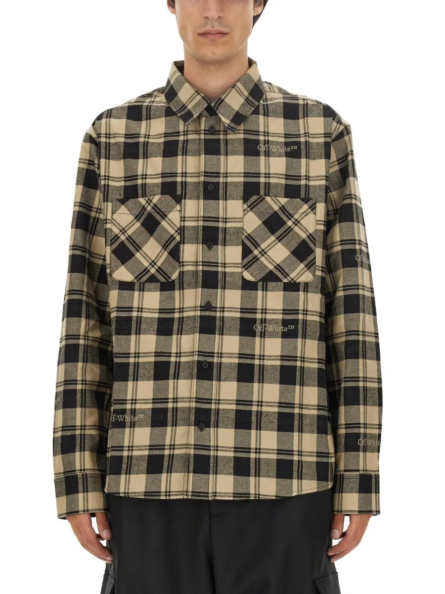 Off-white CHECK PRINT SHIRT sold by Siebentaschen
