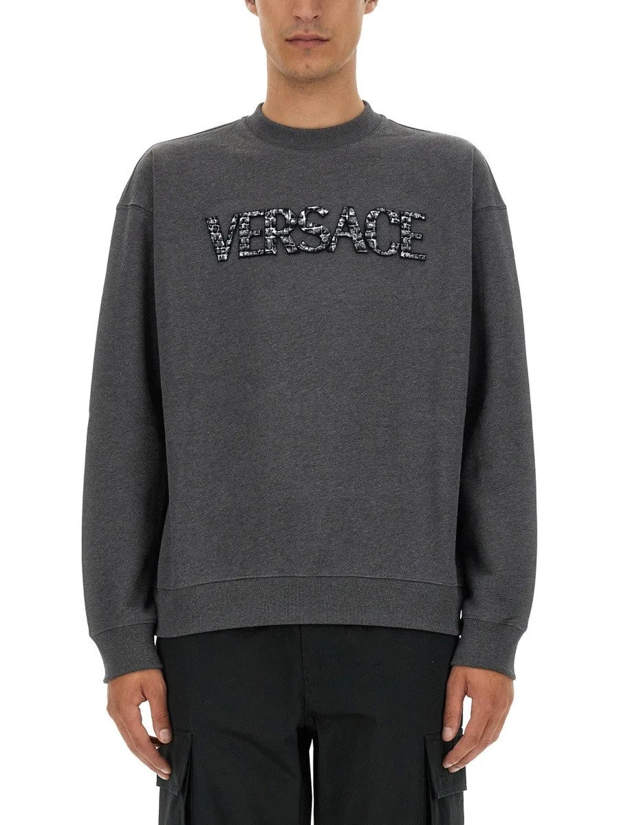 Versace SWEATSHIRT WITH CROCODILE LOGO sold by Siebentaschen
