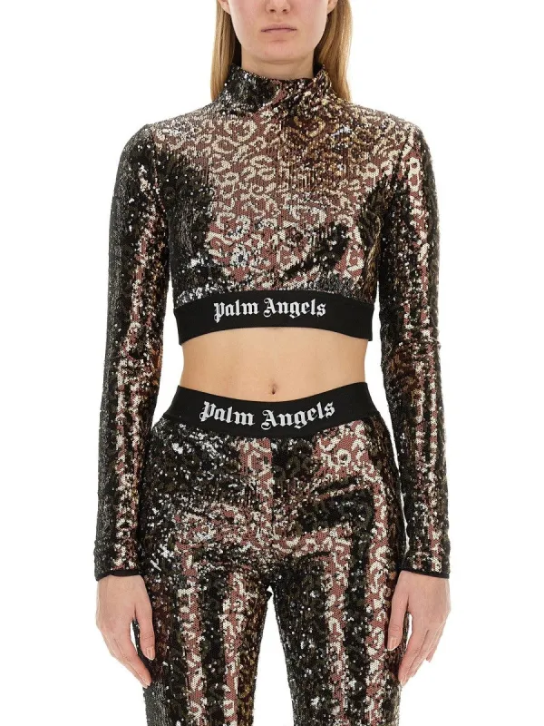 Palm Angels SEQUINED TOP sold by Siebentaschen