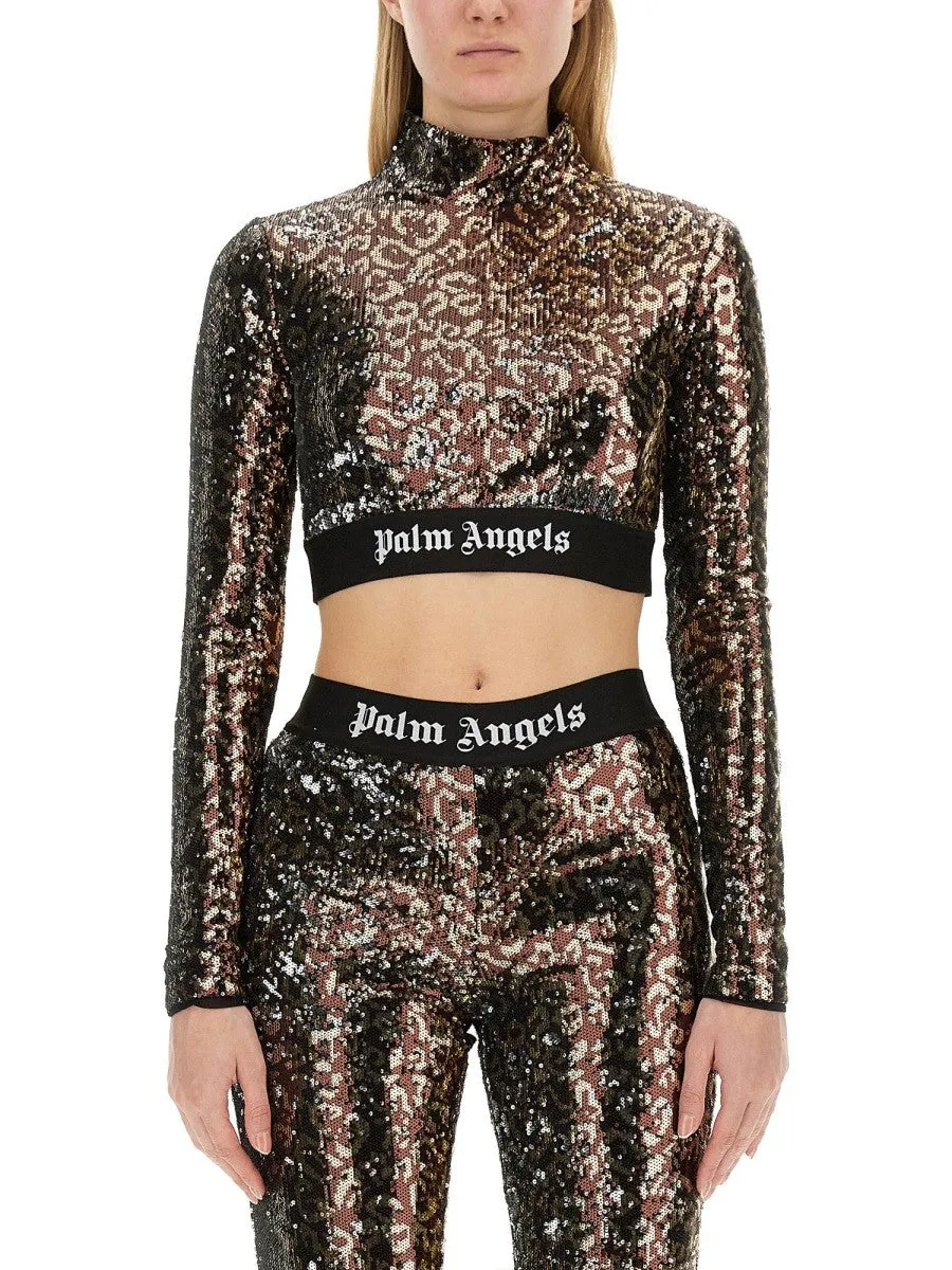 Palm Angels SEQUINED TOP sold by Siebentaschen