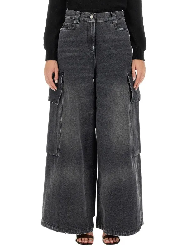 Palm Angels WIDE PARACHUTE JEANS made by Palm Angels