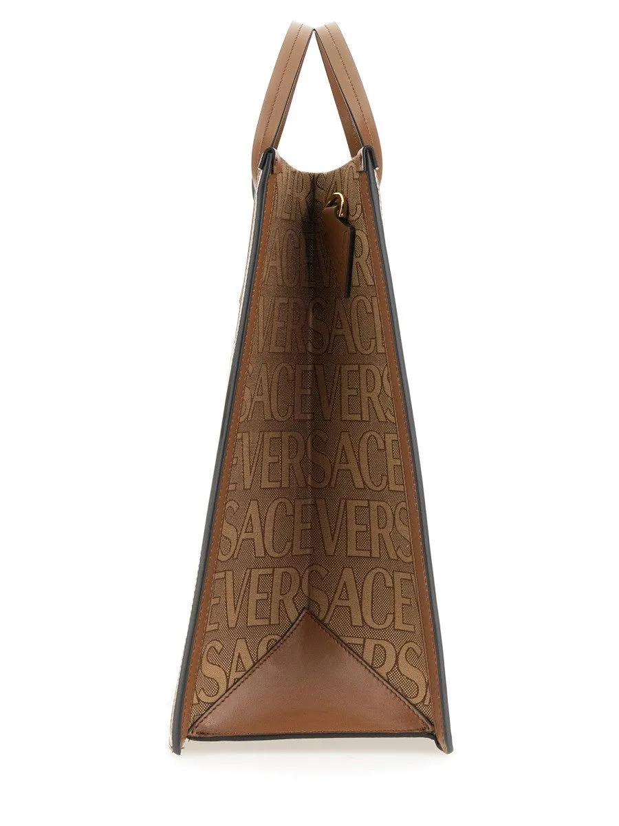 Versace SHOPPER BAG WITH ALLOVER LOGO sold by Siebentaschen product image thumbnail 4