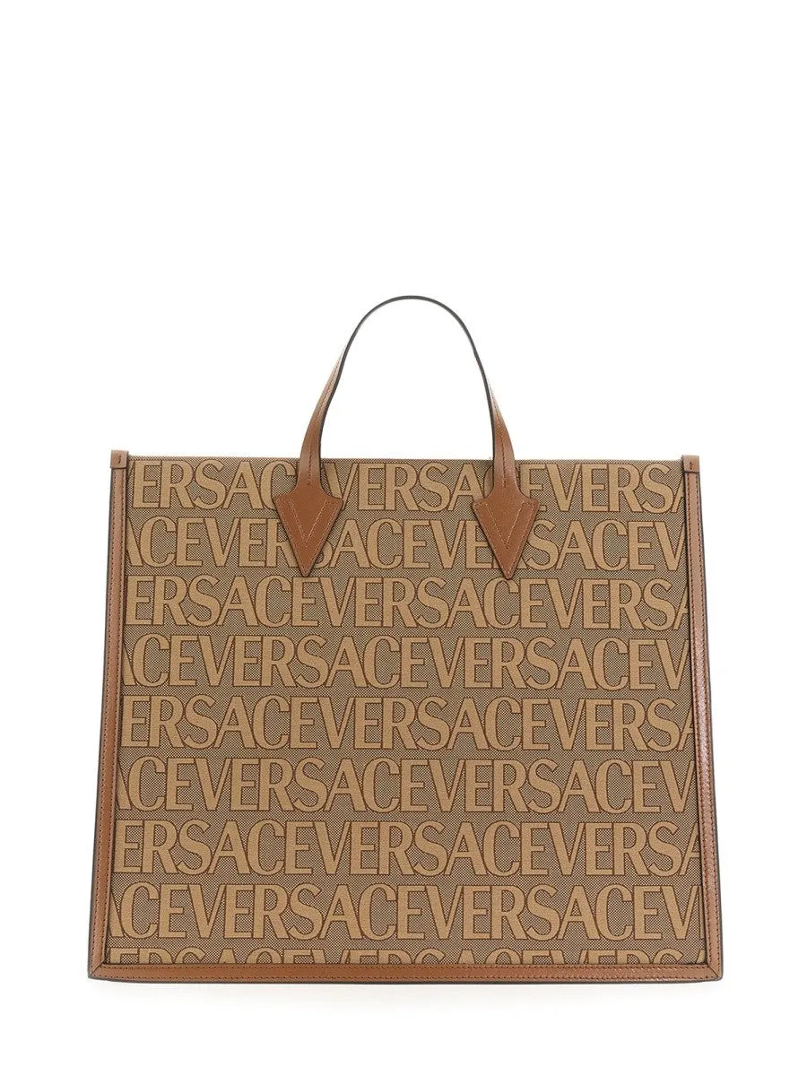 Versace SHOPPER BAG WITH ALLOVER LOGO sold by Siebentaschen product image thumbnail 2