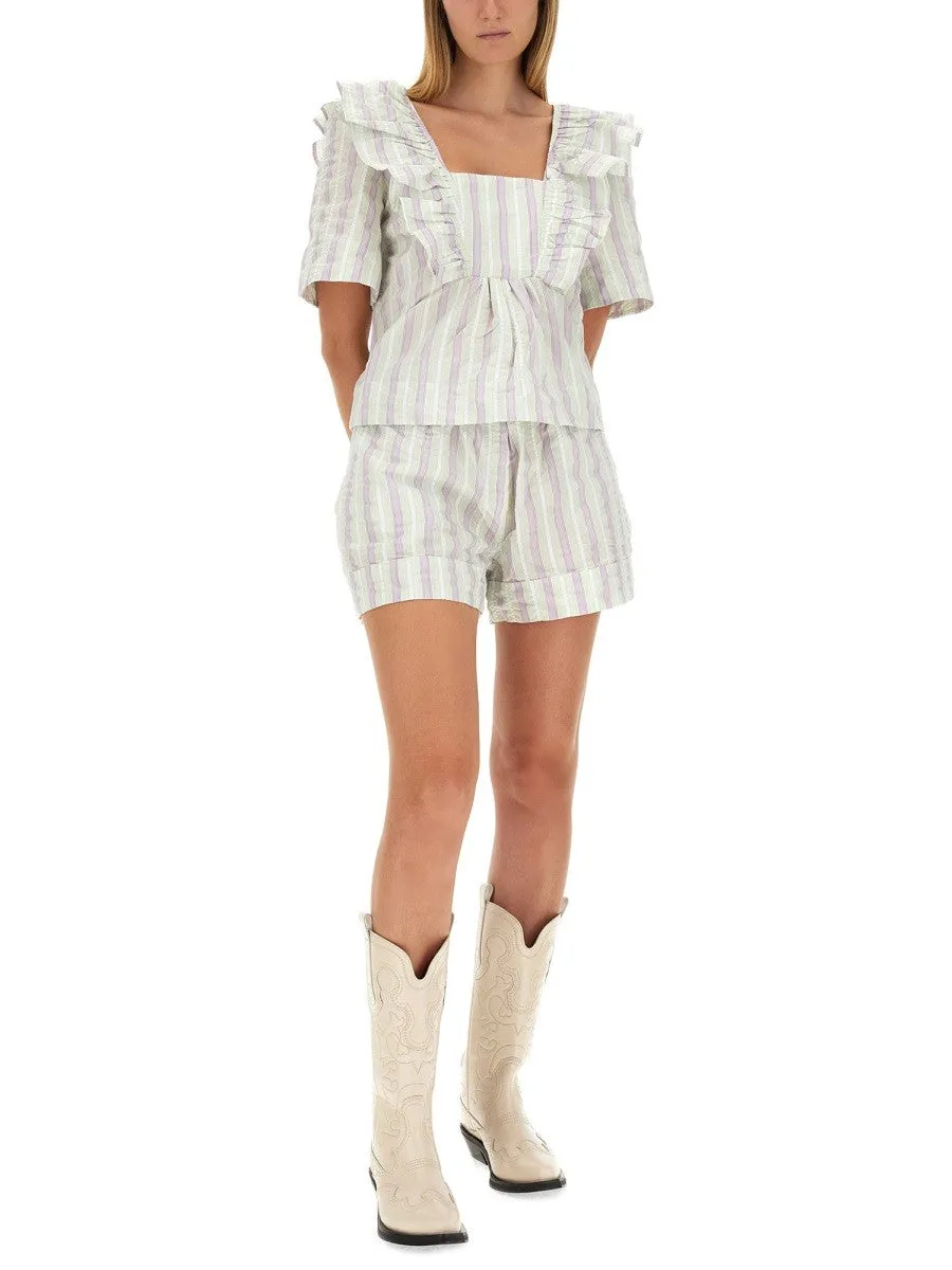 GANNI RUFFLE BLOUSE sold by Siebentaschen product image thumbnail 2