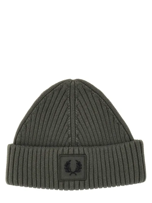 FRED PERRY BEANIE HAT WITH LOGO made by Fred Perry