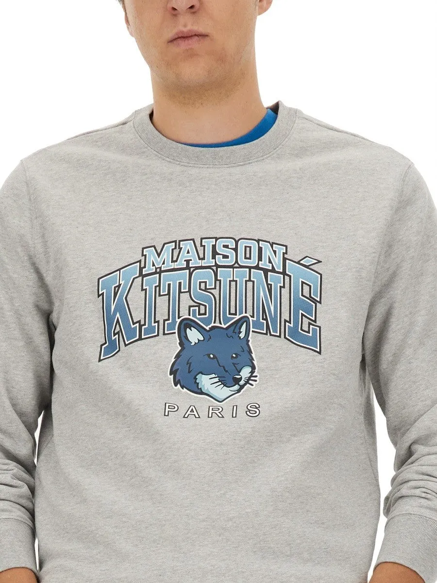 Maison Kitsune SWEATSHIRT WITH LOGO PRINT sold by Siebentaschen product image thumbnail 4