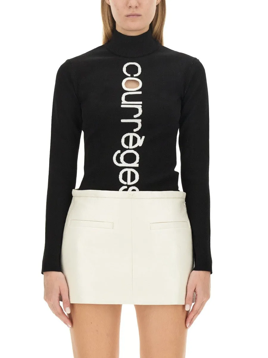COURREGES JERSEY WITH LOGO sold by Siebentaschen