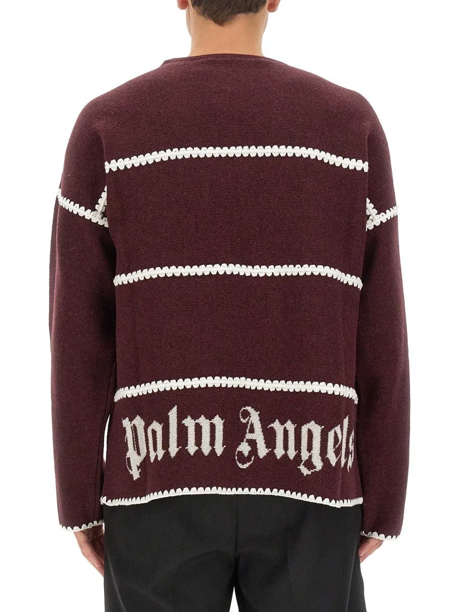 Palm Angels MONOGRAM STRIPED SWEATER sold by Siebentaschen product image thumbnail 3