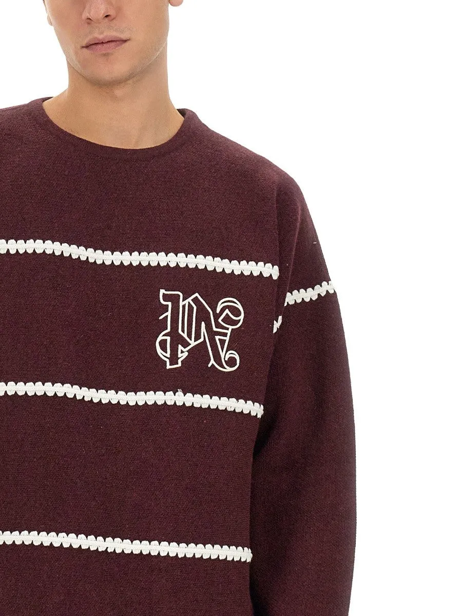 Palm Angels MONOGRAM STRIPED SWEATER sold by Siebentaschen product image thumbnail 4