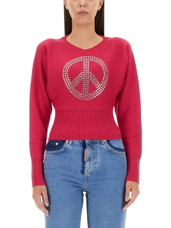 MOSCHINO JEANS PEACE SYMBOL JERSEY sold by Siebentaschen