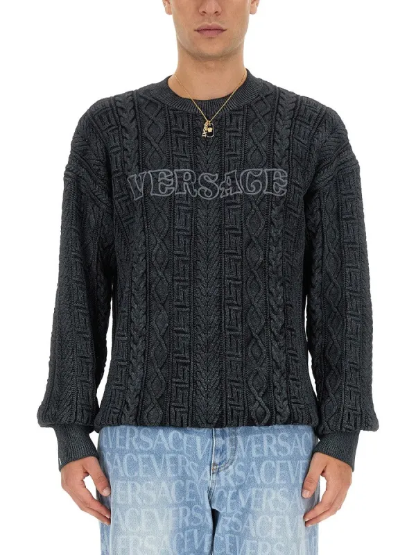 Versace KNIT WITH GREEK BRAID WORK sold by Siebentaschen