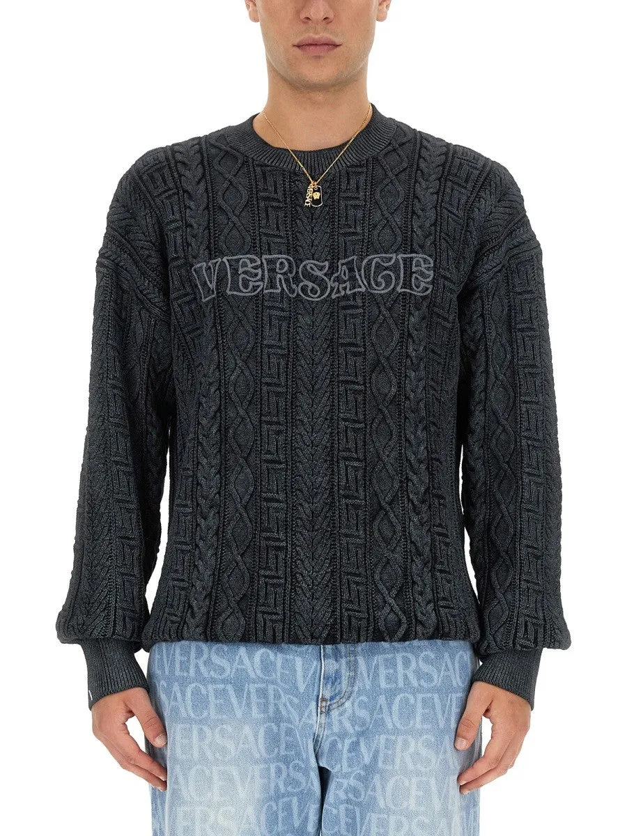 Versace KNIT WITH GREEK BRAID WORK sold by Siebentaschen