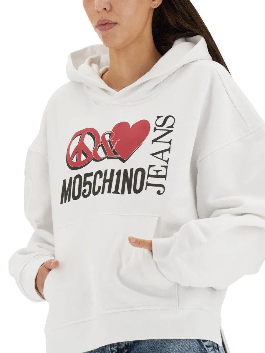 MOSCHINO JEANS PEACE & LOVE HOODIE sold by Siebentaschen product image thumbnail 4
