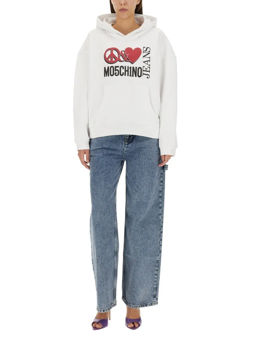 MOSCHINO JEANS PEACE & LOVE HOODIE sold by Siebentaschen product image thumbnail 2