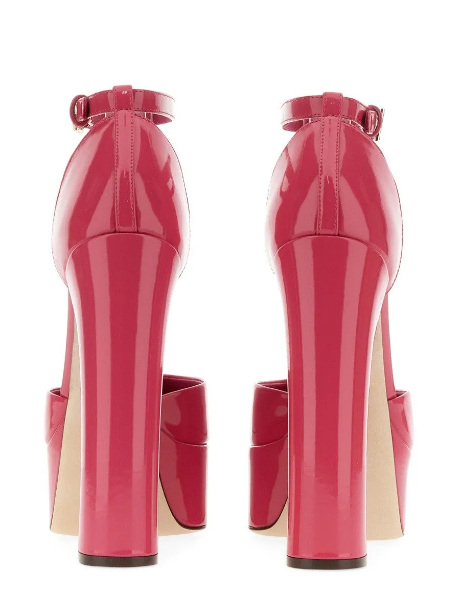 Dolce & Gabbana GLOSSY LEATHER PLATFORM PUMPS sold by Siebentaschen product image thumbnail 3
