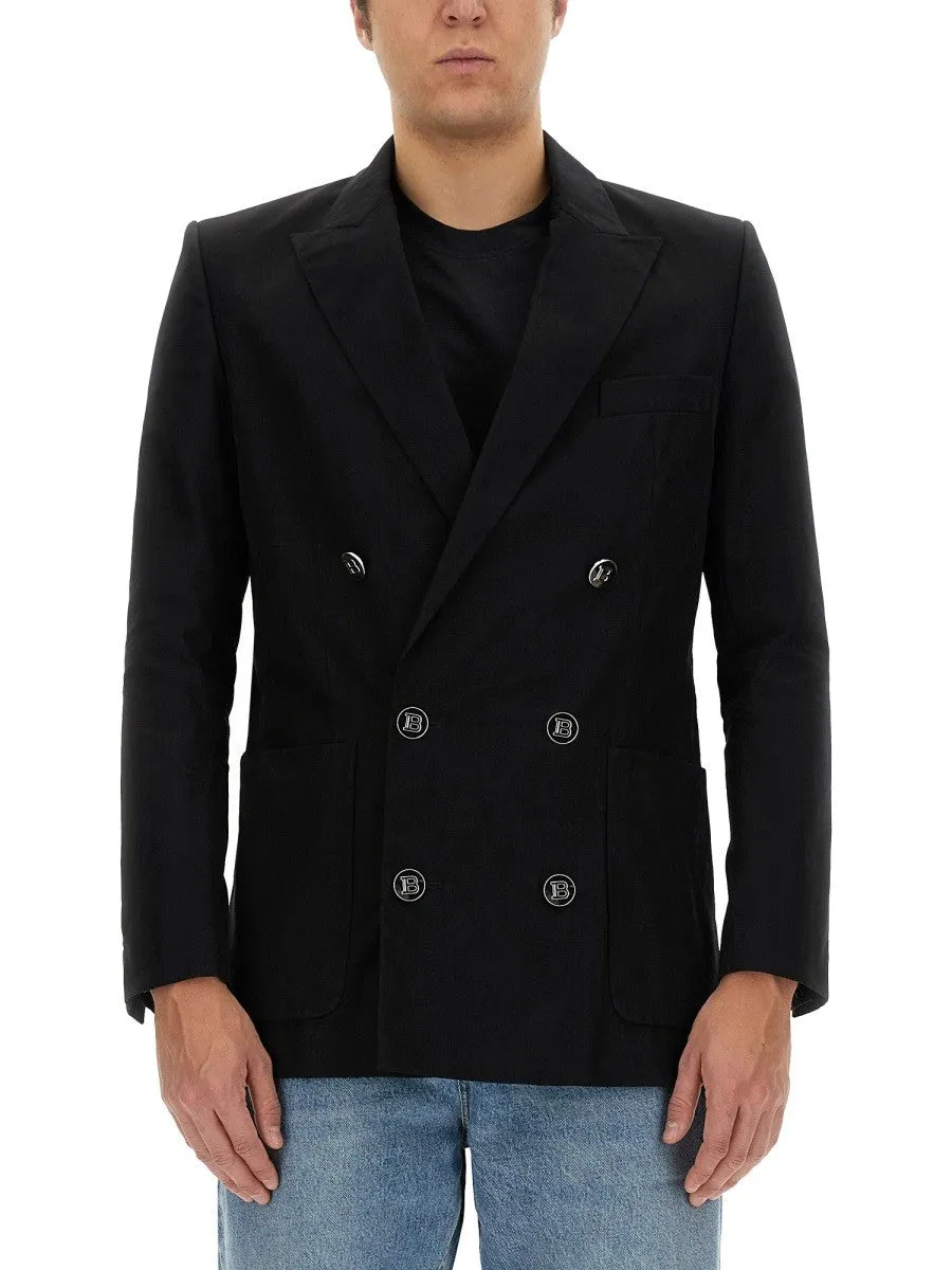 Balmain DOUBLE-BREASTED JACKET sold by Siebentaschen