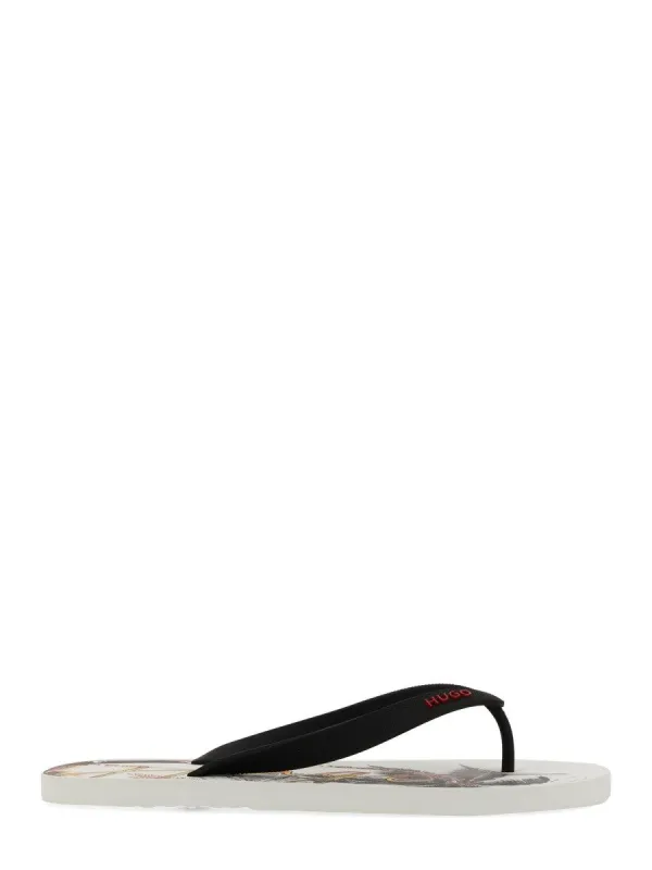 Hugo SLIDE SANDAL WITH PRINT sold by Siebentaschen