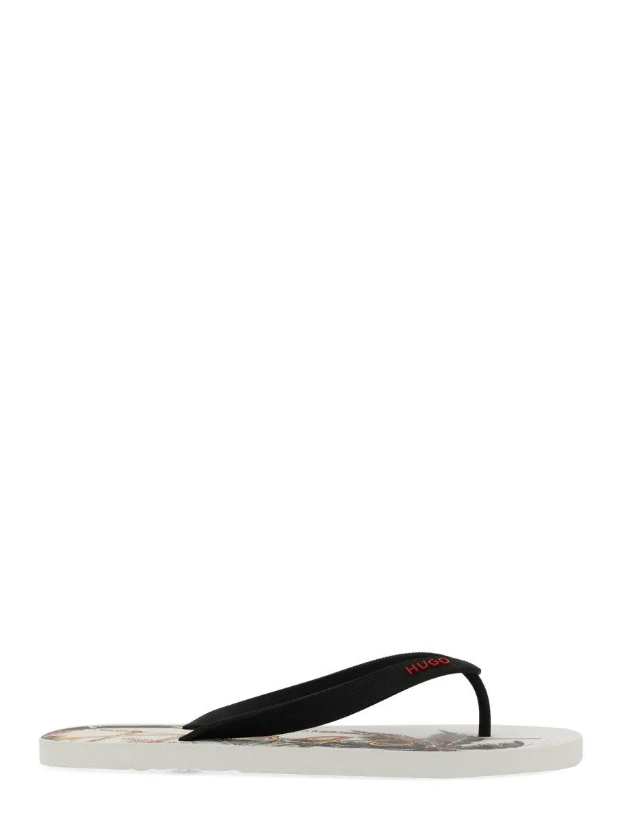 Hugo SLIDE SANDAL WITH PRINT sold by Siebentaschen
