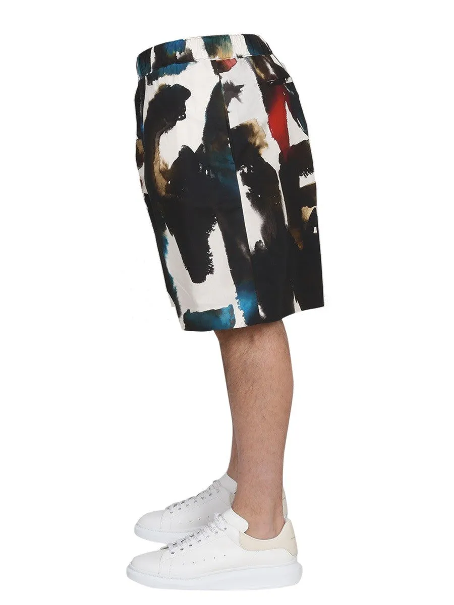 Alexander Mcqueen BERMUDA WITH LOGO PRINT sold by Siebentaschen product image thumbnail 3