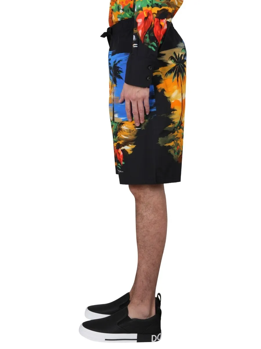 Dolce & Gabbana BERMUDA SHORTS WITH HAWAII PRINT sold by Siebentaschen product image thumbnail 3