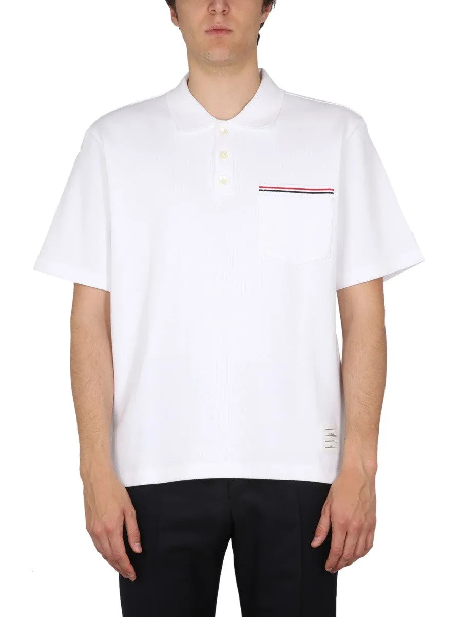 THOM BROWNE COTTON POLO sold by Siebentaschen