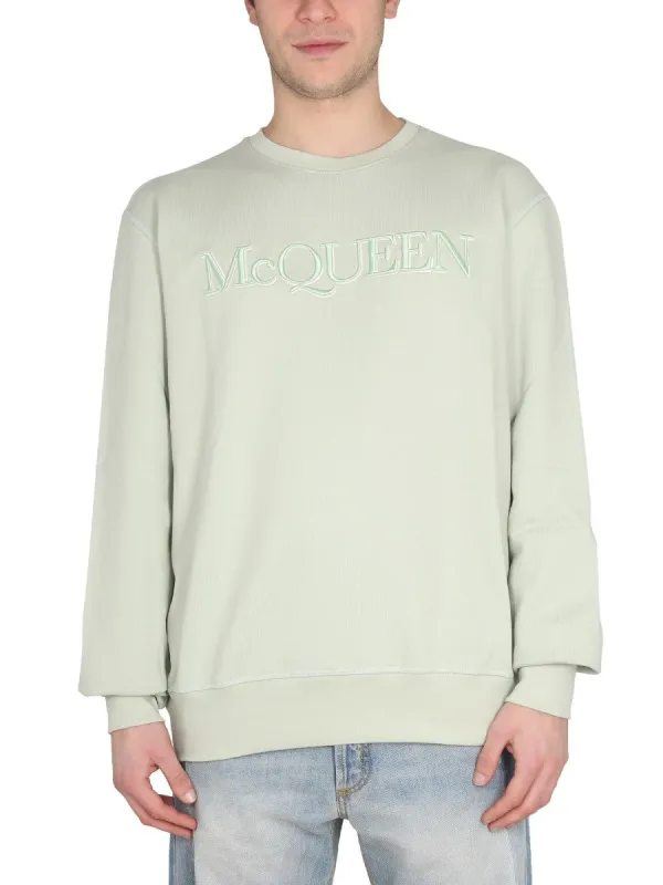 Alexander Mcqueen SWEATSHIRT WITH LOGO EMBROIDERY made by Alexander McQueen